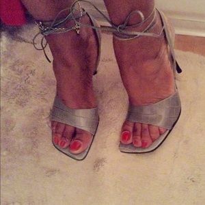 Lumiani Olive Italian Leather Sandals.